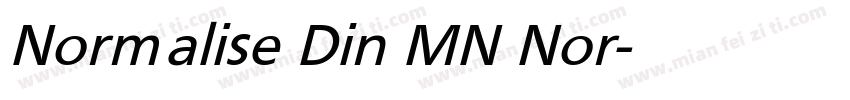 Normalise Din MN Nor字体转换